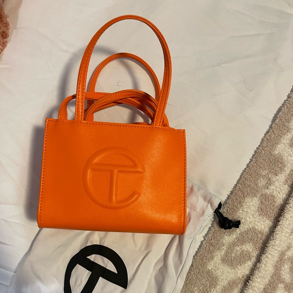 Orange Telfar Crossbody Bag